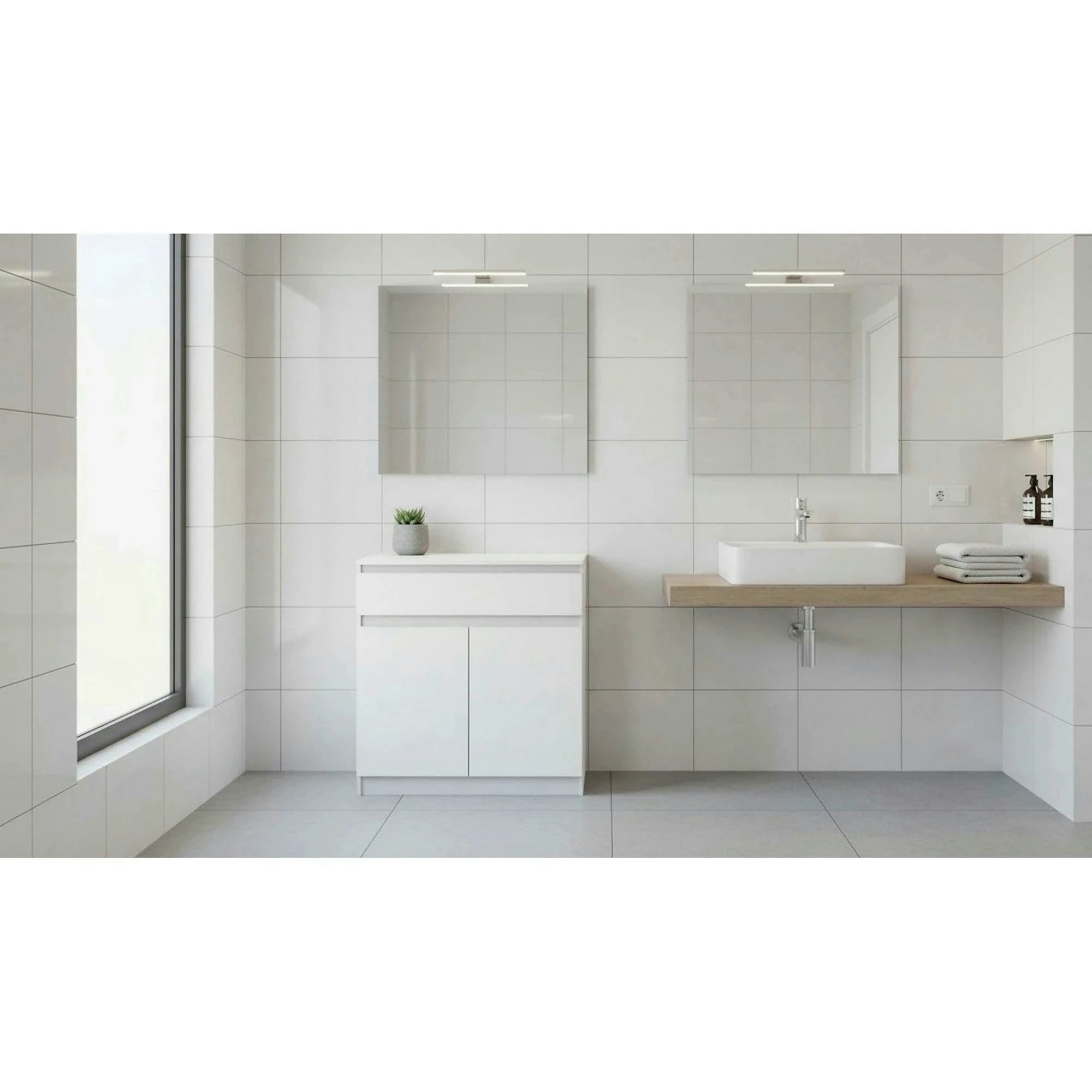 Comoda HANY NEW 007, alb, DTD laminat, 90x49x96 cm
