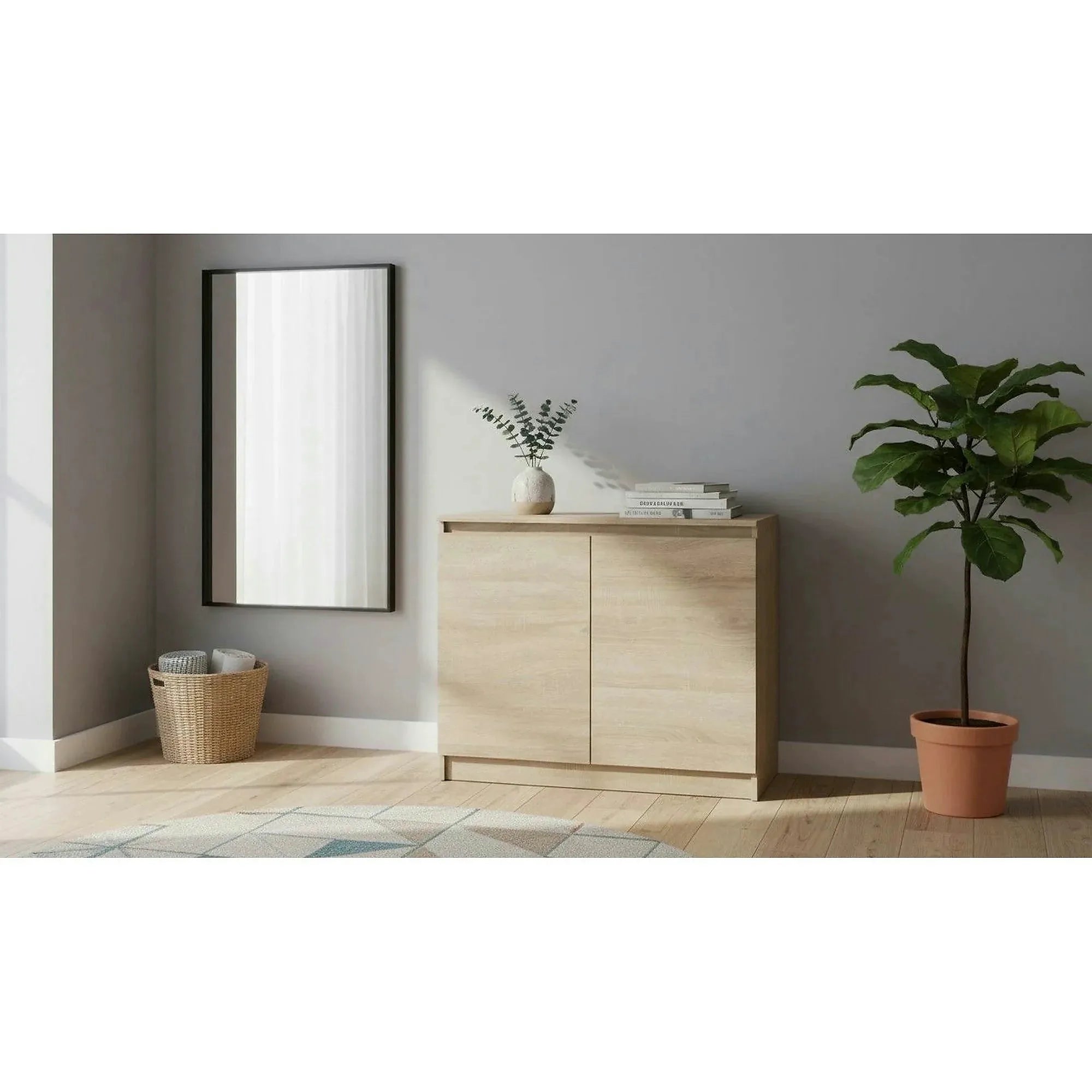 Comoda HANY NEW 008, stejar sonoma, DTD laminat, 90x49x74 cm