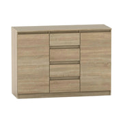 Comoda HANY NEW 010, stejar sonoma, DTD laminat, 134x49x95 cm