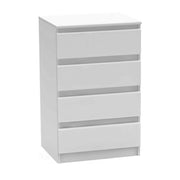 Comoda HANY NEW 014, alb, PAL laminat, 60x49x95 cm