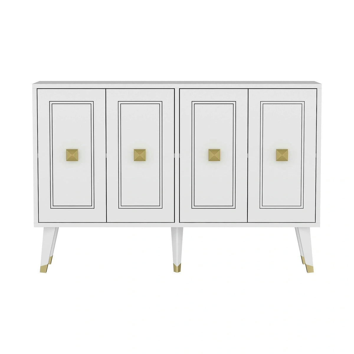 Comoda HARTIN, alb, PAL melaminat, 120x30x80 cm