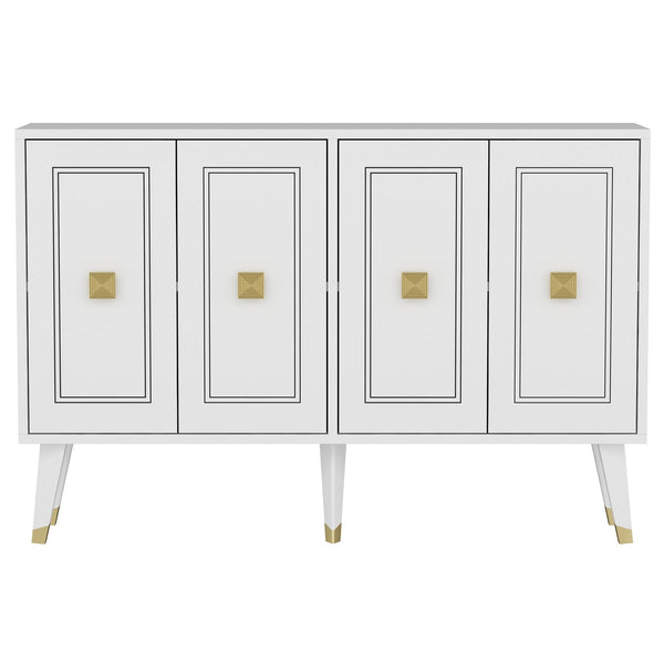 Comoda HARTIN, alb, PAL melaminat, 120x30x80 cm