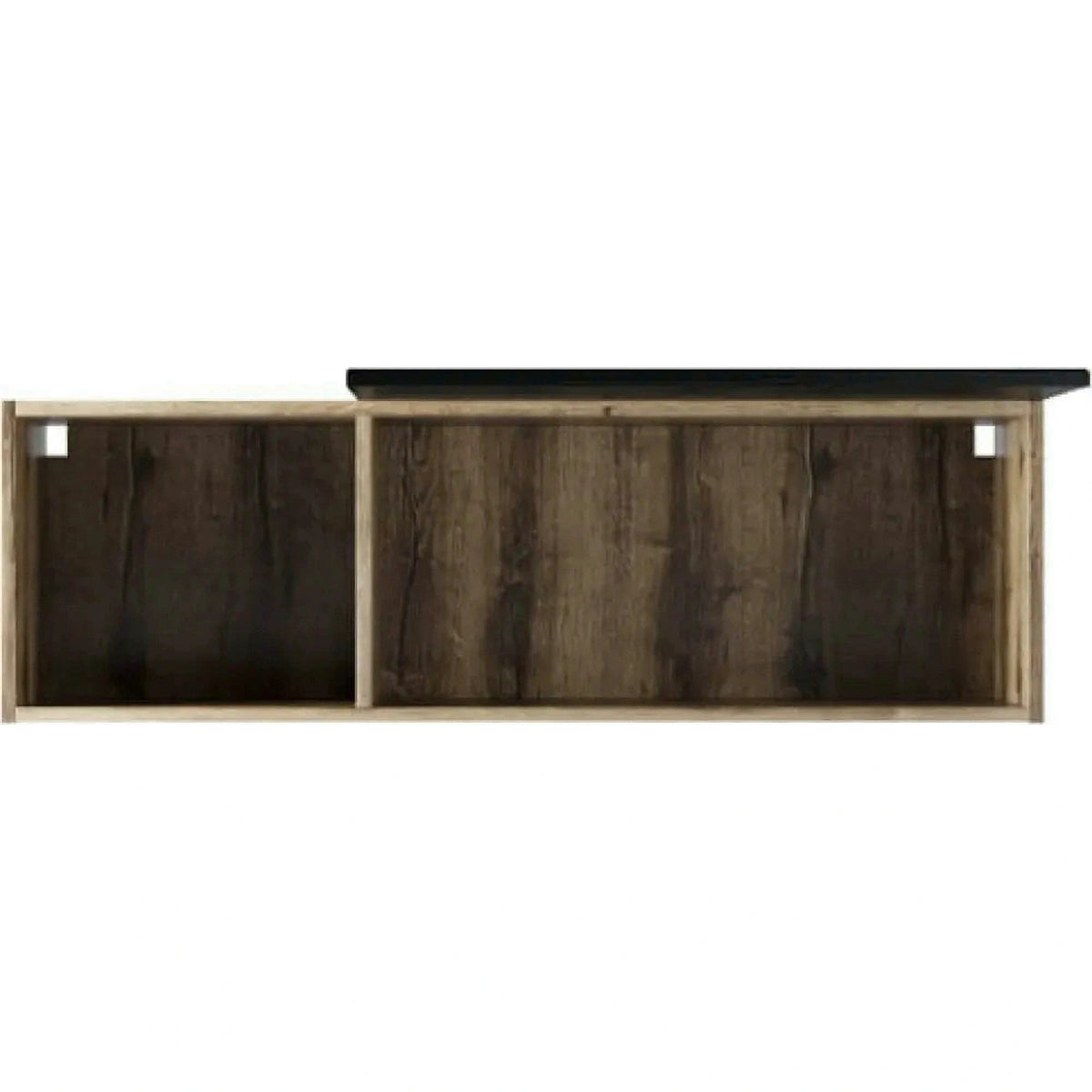 Comoda Jagger, stejar inchis/negru, PAL laminat, 110x34x36 cm