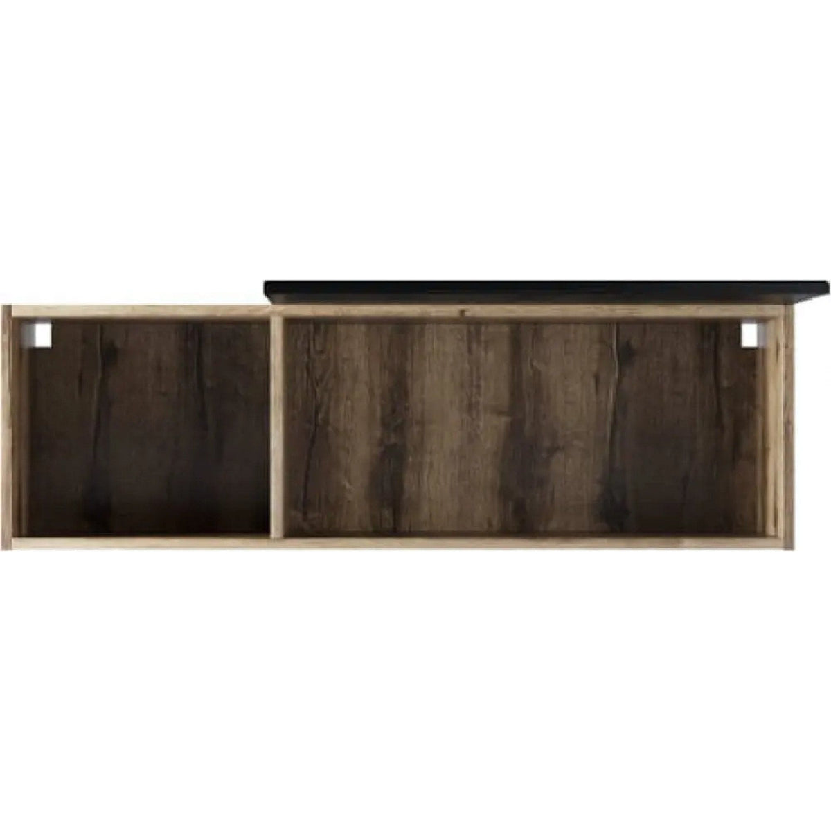 Comoda Jagger, stejar inchis/negru, PAL laminat, 110x34x36 cm