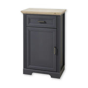 Comoda JASMIN, gri grafit/stejar artisan, PAL, cu o usa si un sertar, 65x41x102 cm