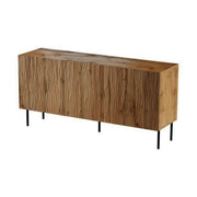Comoda JUNGLE, stejar wotan/negru, PAL laminat, 152x42x75 cm