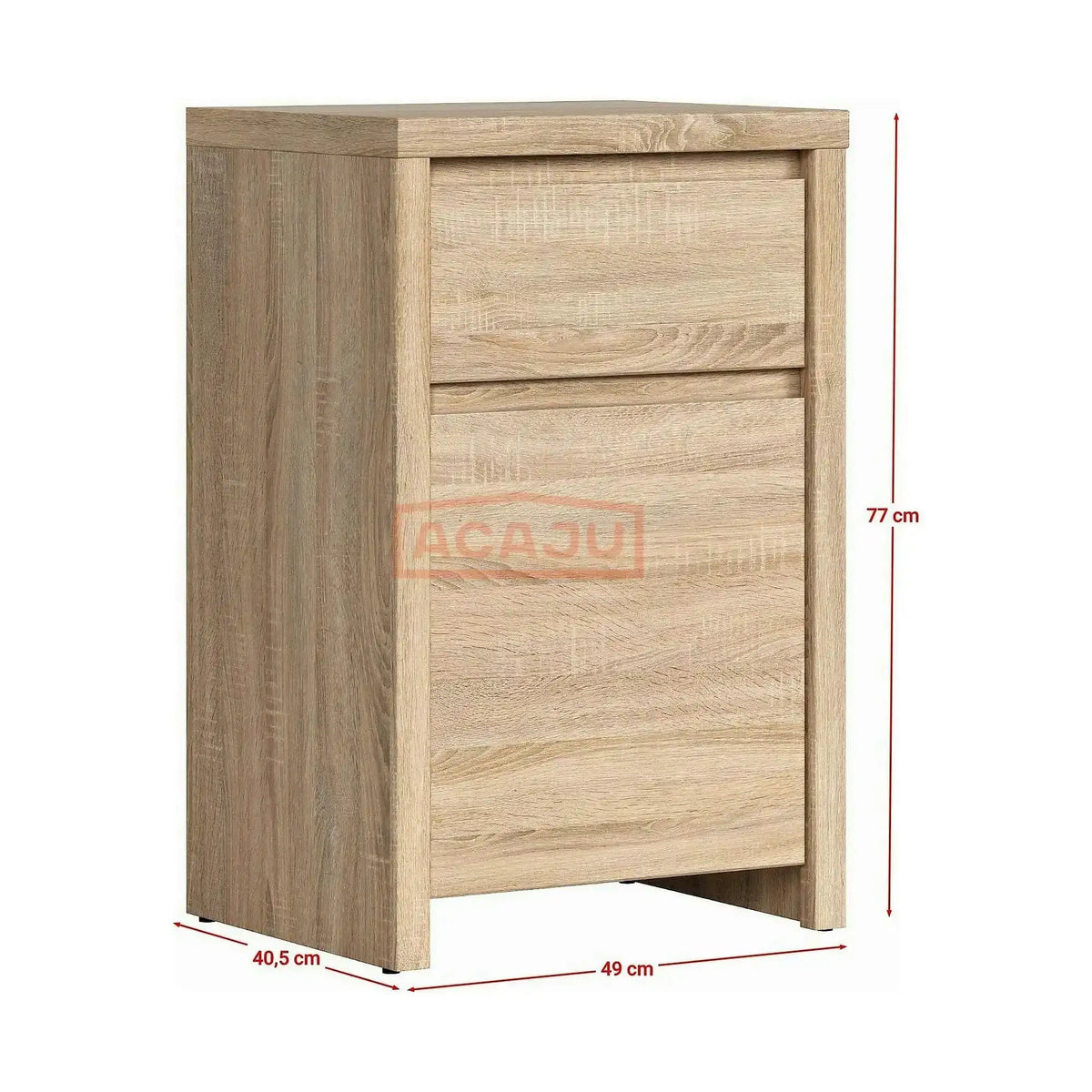 Comoda KASPIAN KOM1D1SP, stejar sonoma, PAL, 49x41x77 cm