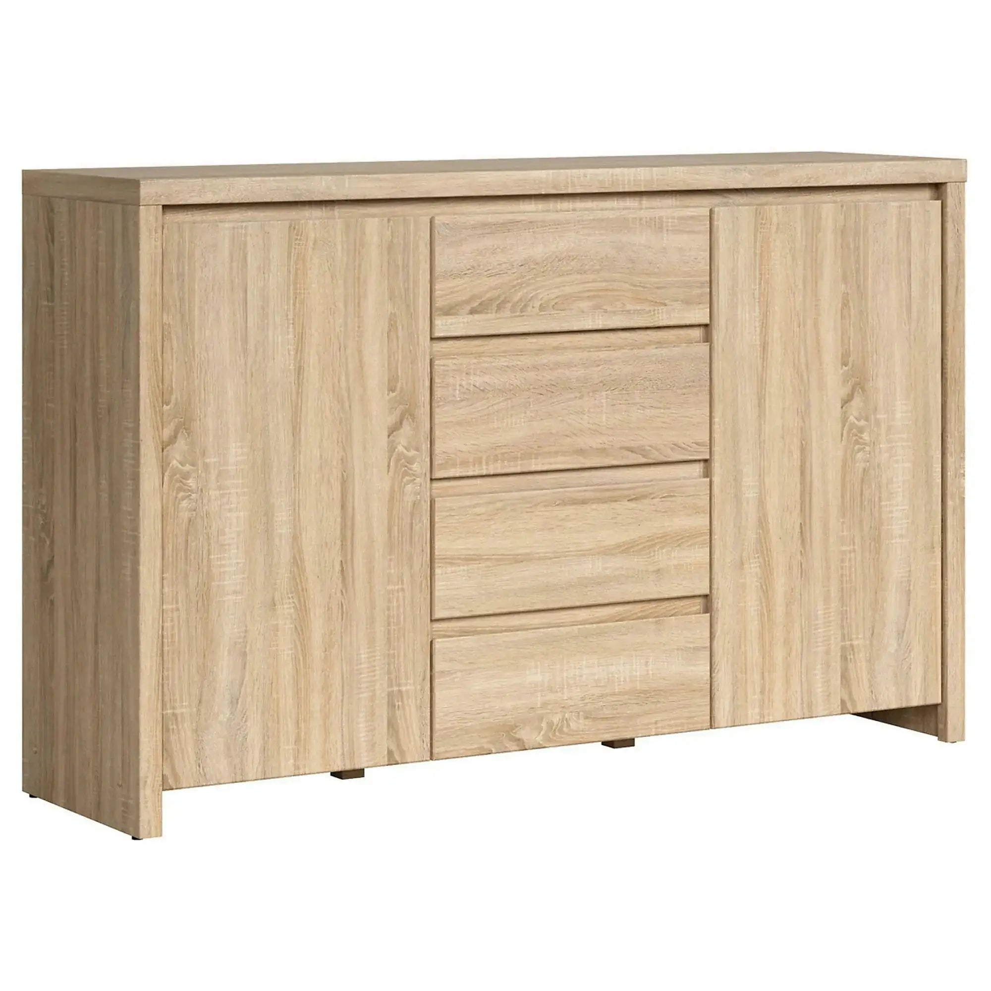 Comoda KASPIAN KOM2D4S, stejar sonoma, PAL, 144x41x92 cm