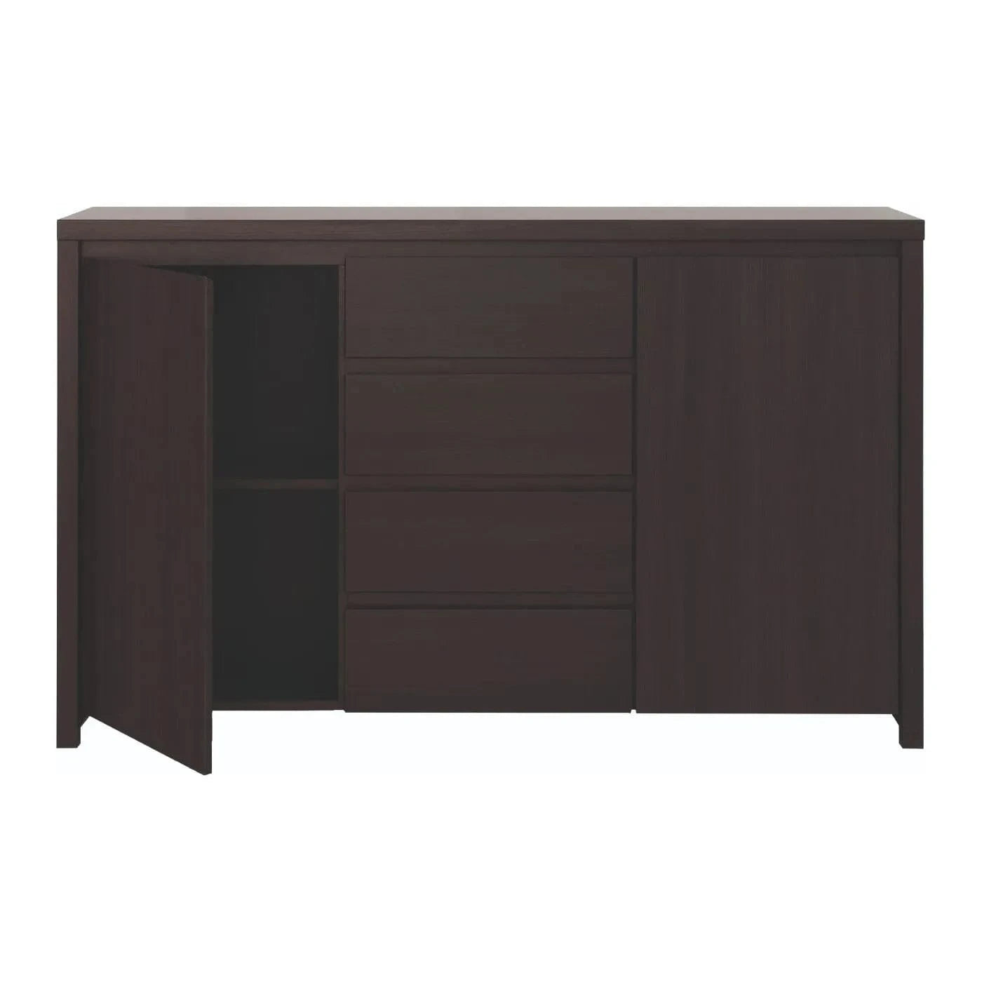 Comoda KASPIAN KOM2D4S, wenge, PAL, 144x41x92 cm