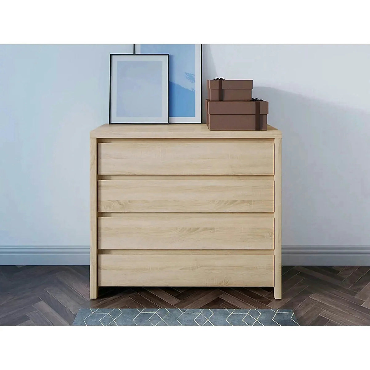Comoda KASPIAN KOM4S, stejar sonoma, PAL, 105x41x92 cm