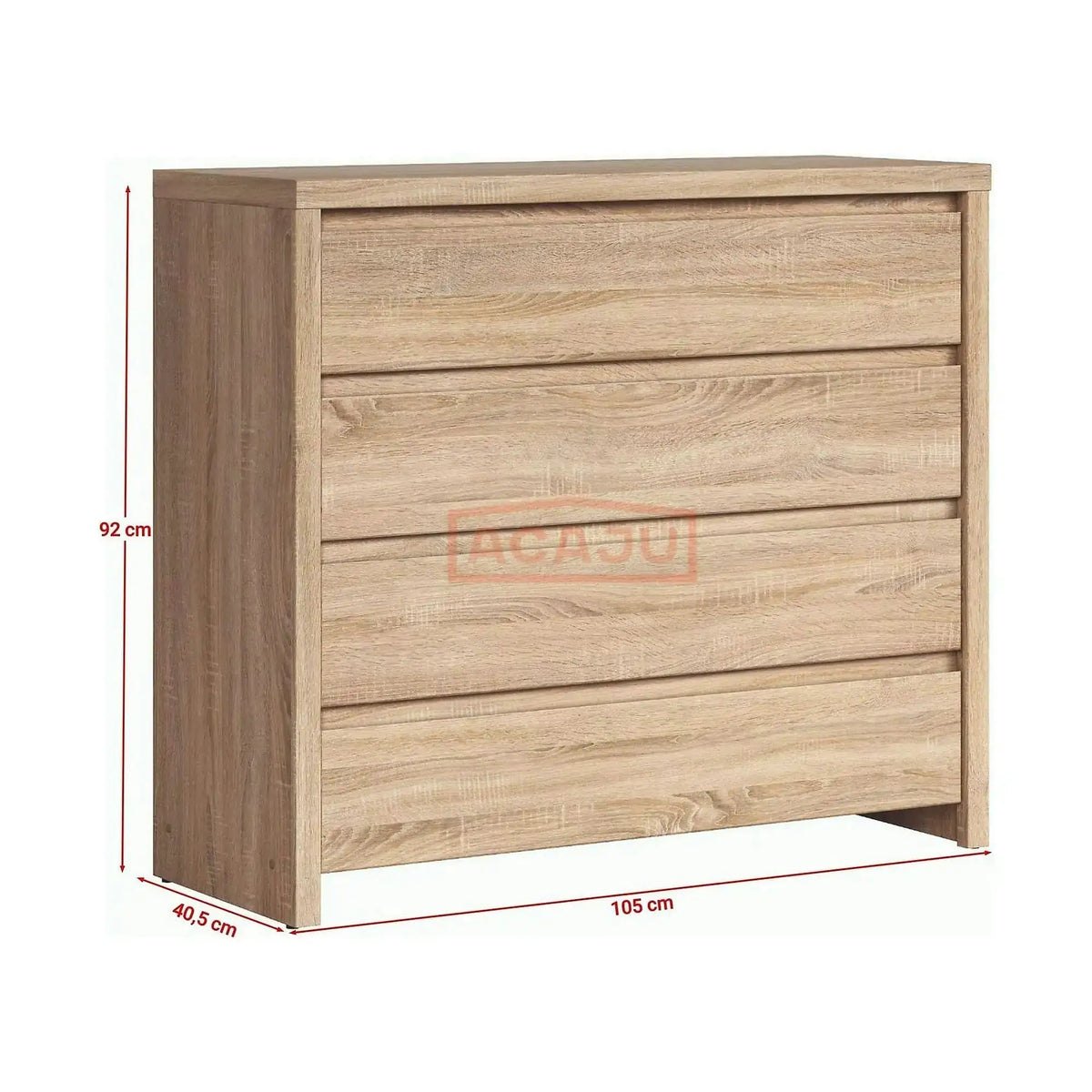 Comoda KASPIAN KOM4S, stejar sonoma, PAL, 105x41x92 cm