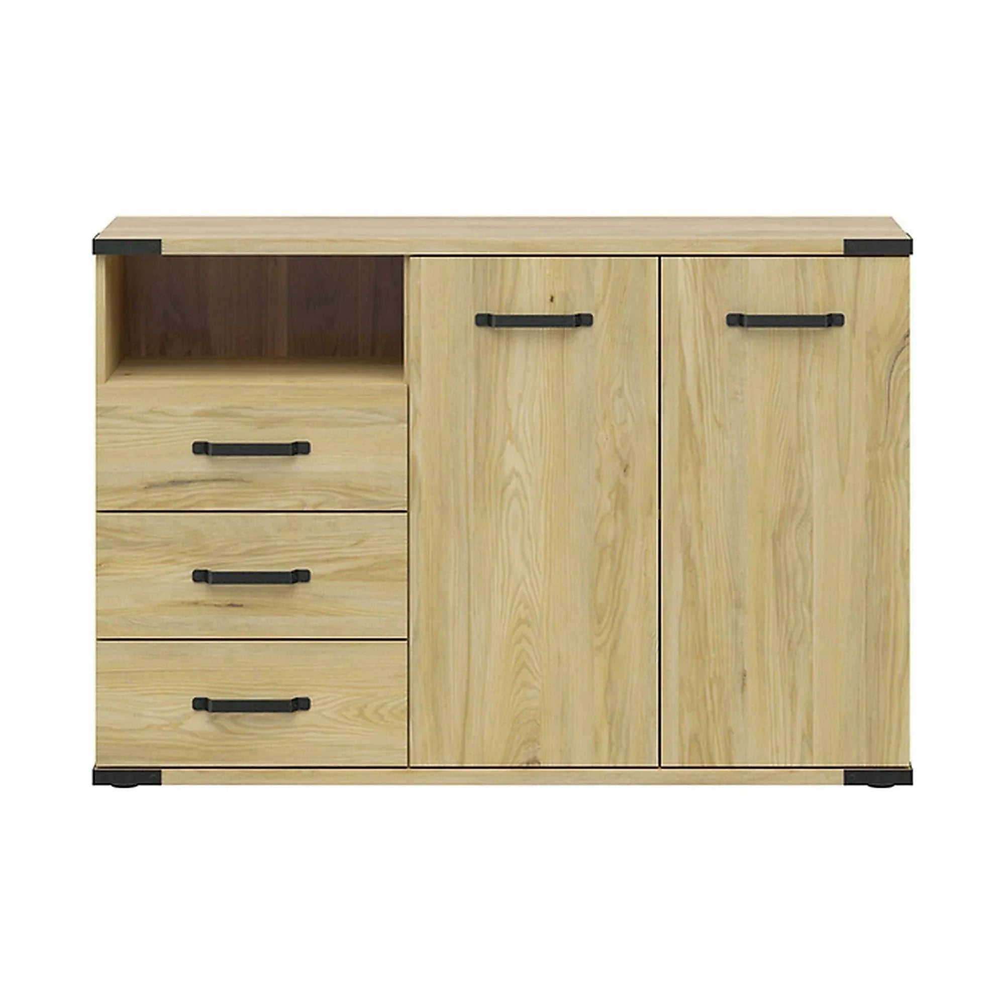 Comoda Lara, stejar, PAL, 130x40x88 cm