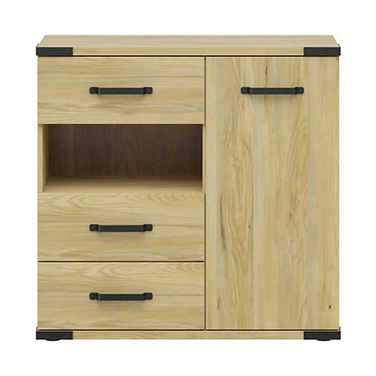 Comoda Lara, stejar, PAL, 90x40x88 cm