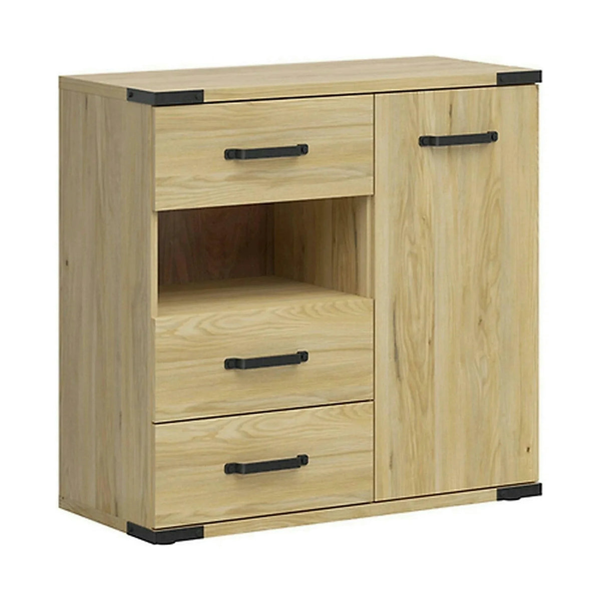 Comoda Lara, stejar, PAL, 90x40x88 cm