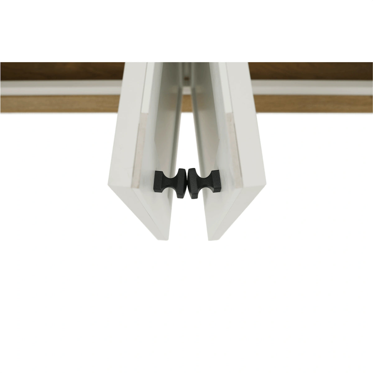 Comoda LEON MZ10, alb/stejar grand, DTD laminat, 160x45x87 cm