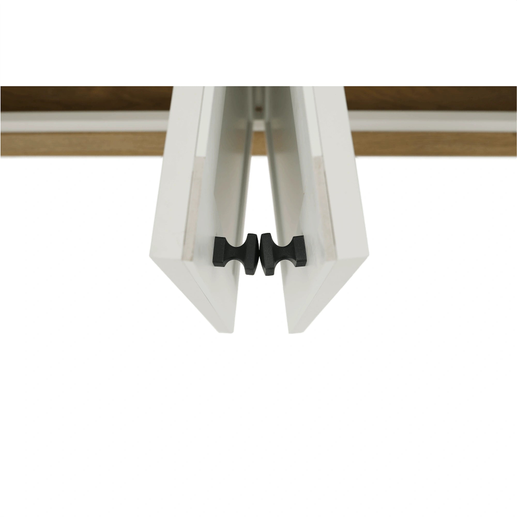 Comoda LEON MZ10, alb/stejar grand, DTD laminat, 160x45x87 cm