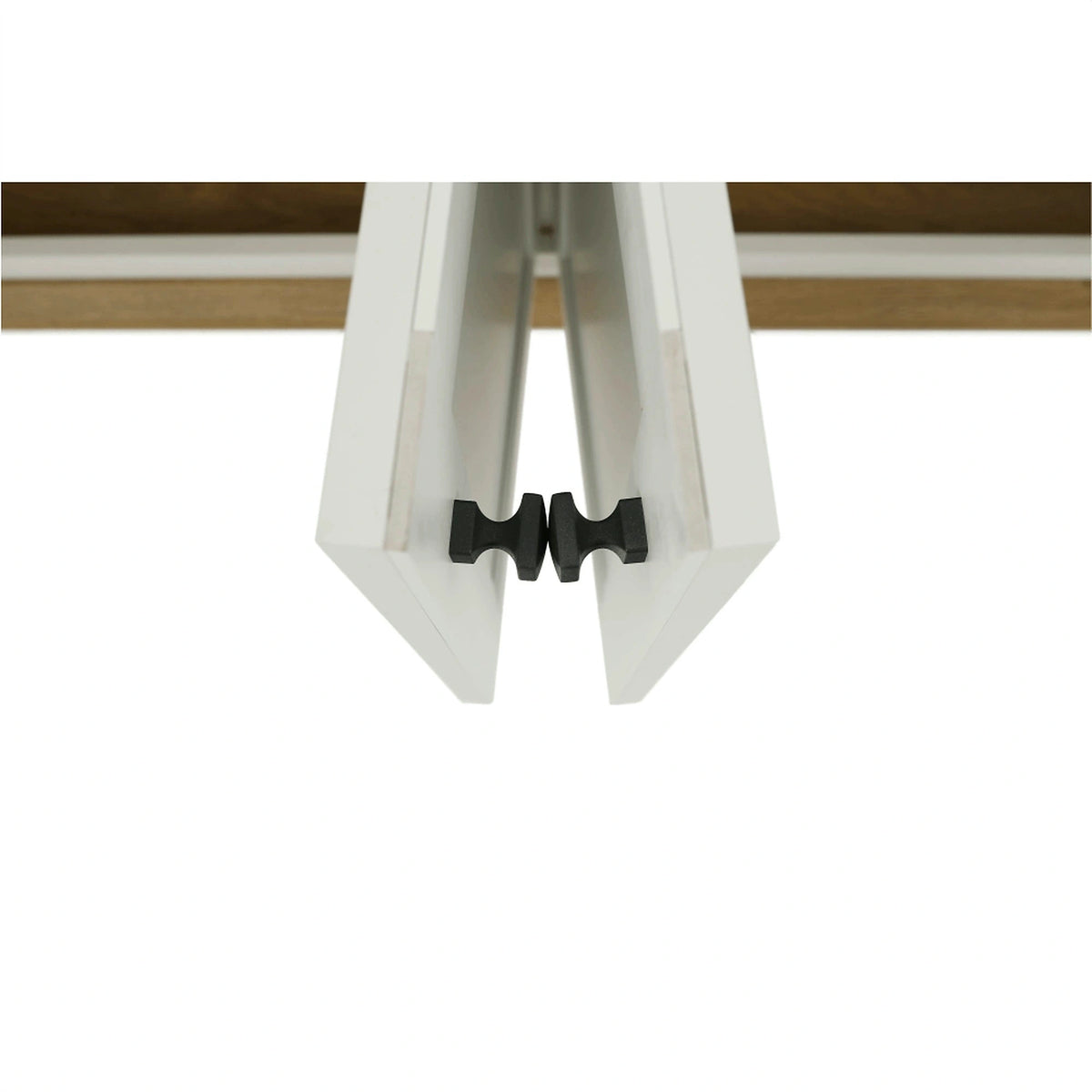 Comoda LEON MZ10, alb/stejar grand, DTD laminat, 160x45x87 cm