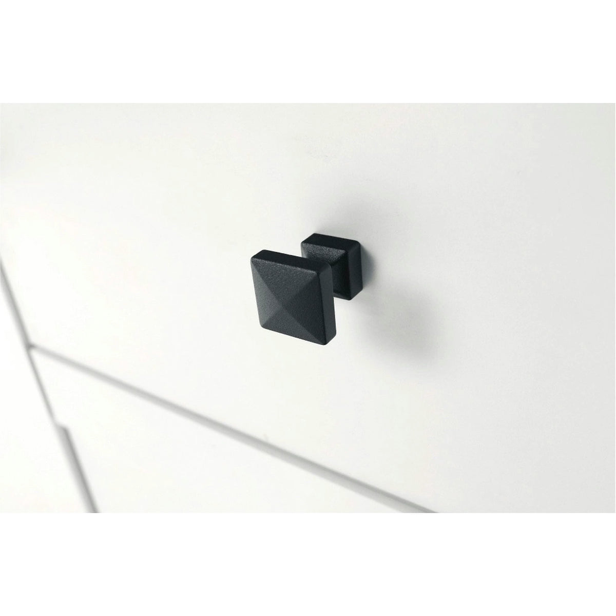 Comoda LEON MZ11, DTD laminat, alb/stejar grand, 140x45x87 cm