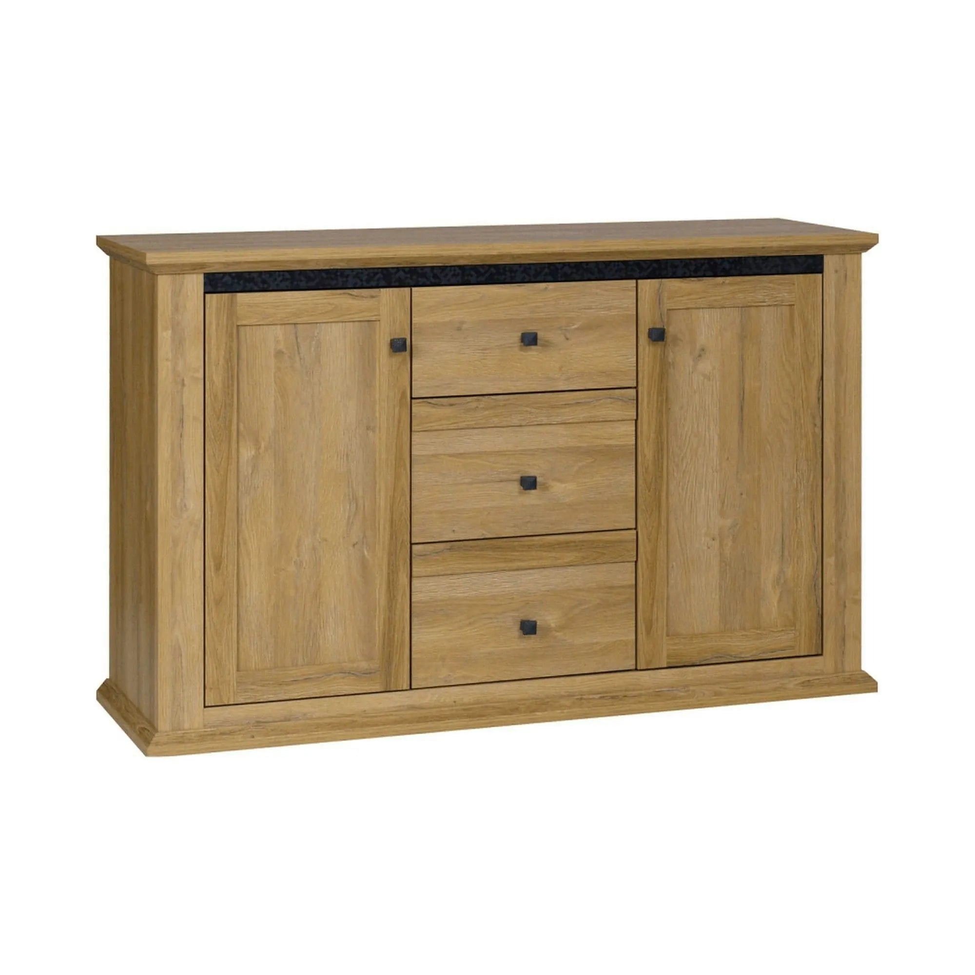 Comoda LEON MZ11, stejar grand, DTD laminat, 140x45x87 cm