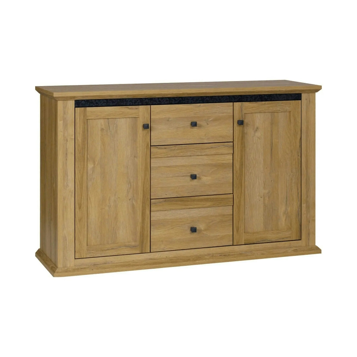 Comoda LEON MZ11, stejar grand, DTD laminat, 140x45x87 cm