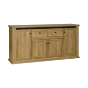 Comoda LEON MZ9, stejar grand, PAL laminat/metal, 180x45x87 cm