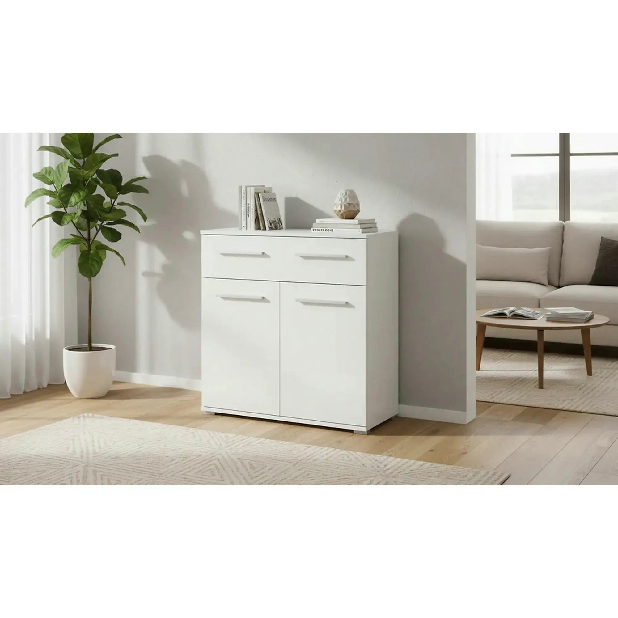 Comoda LIMA KM-3, stejar sonoma, PAL laminat, 77x40x82 cm