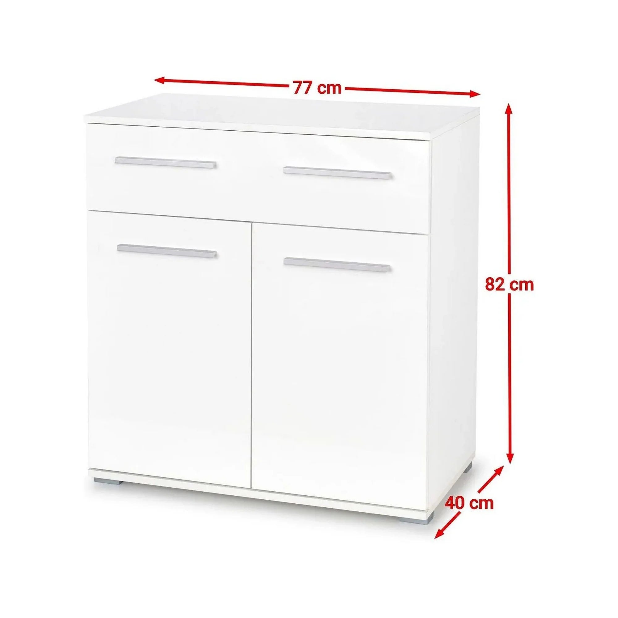 Comoda Lima KM1, alb, PAL, 77x40x82 cm