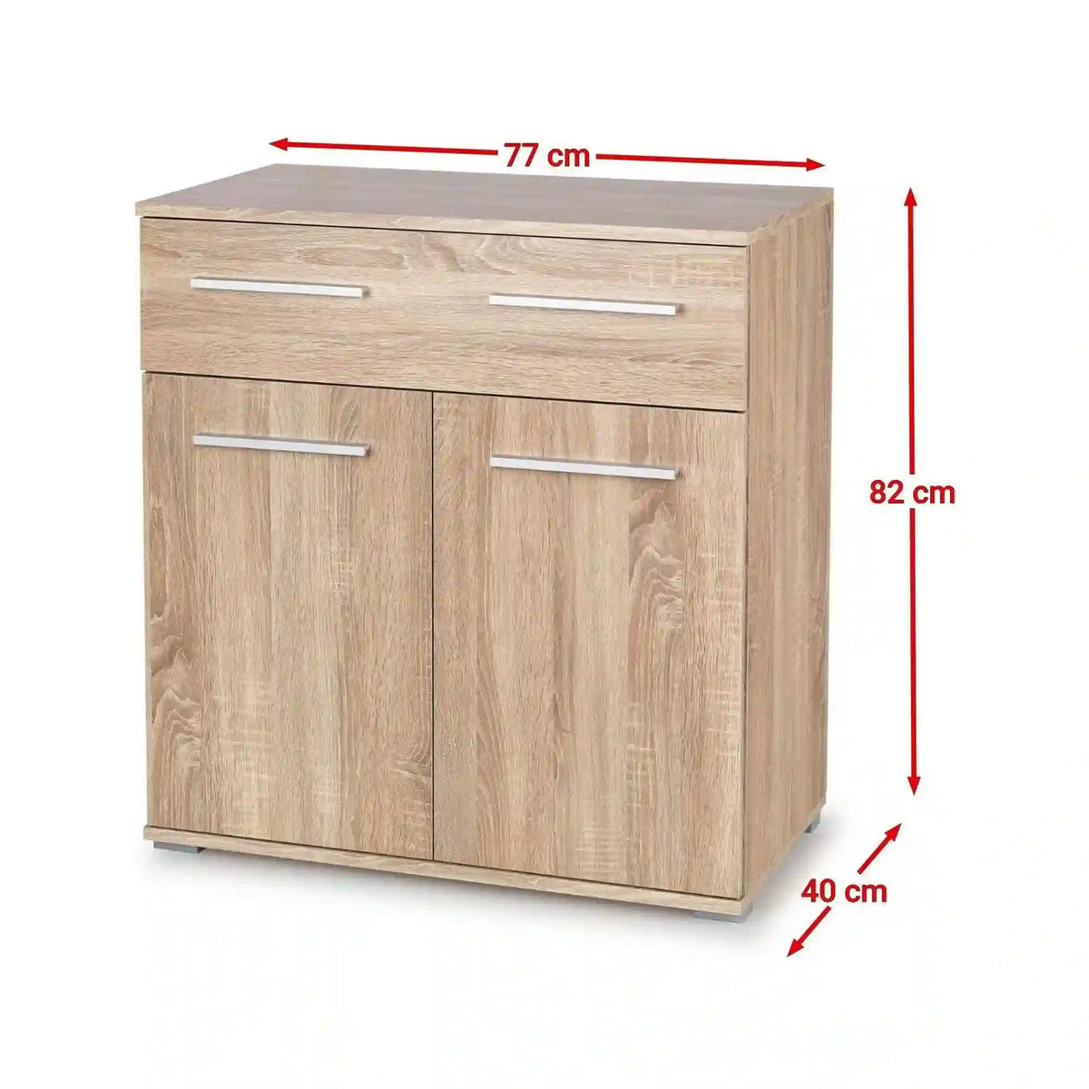 Comoda Lima KM1, stejar sonoma, PAL, 77x40x82 cm