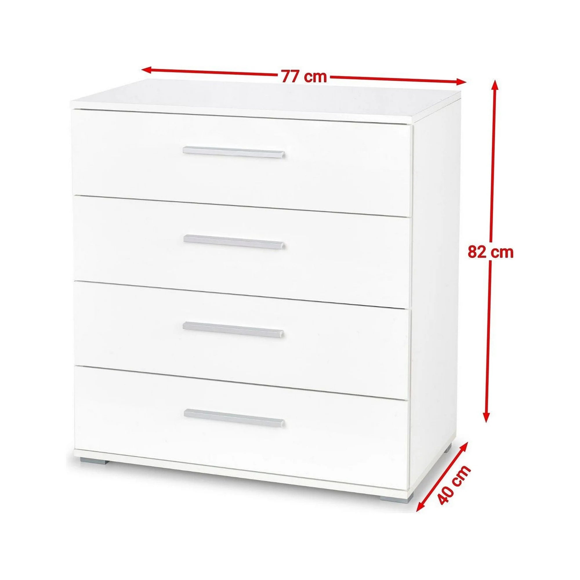 Comoda Lima KM3, alb, PAL, 77x40x82 cm