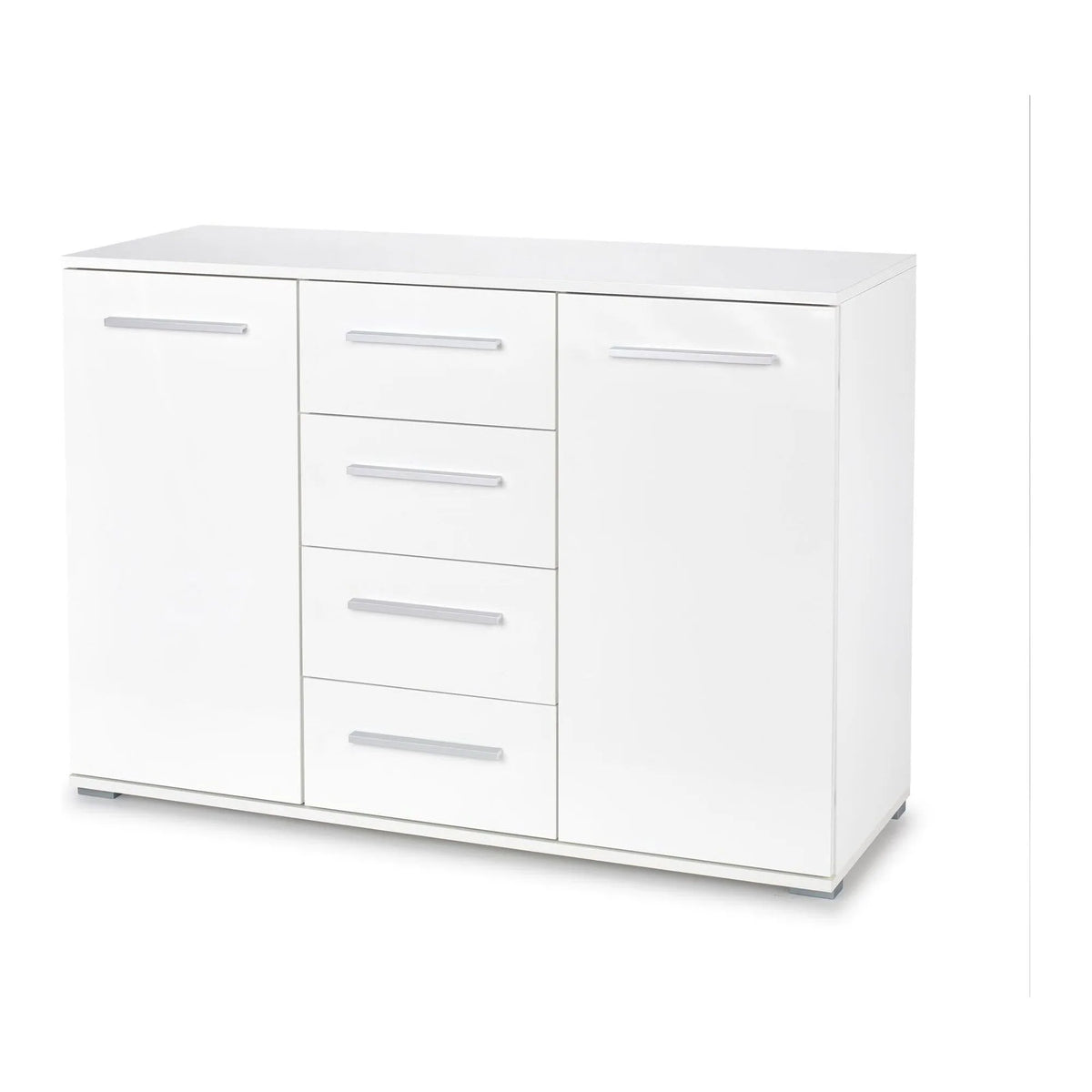 Comoda LIMA KM4, alb, PAL, 116x40x82 cm