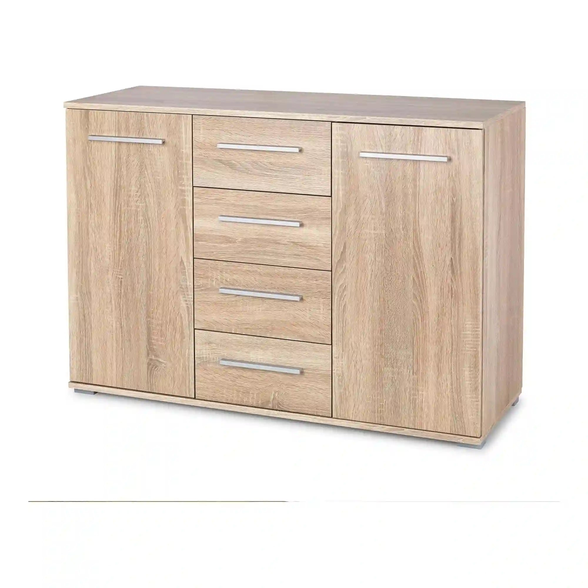 Comoda Lima KM4, stejar sonoma, PAL, 116x40x82 cm