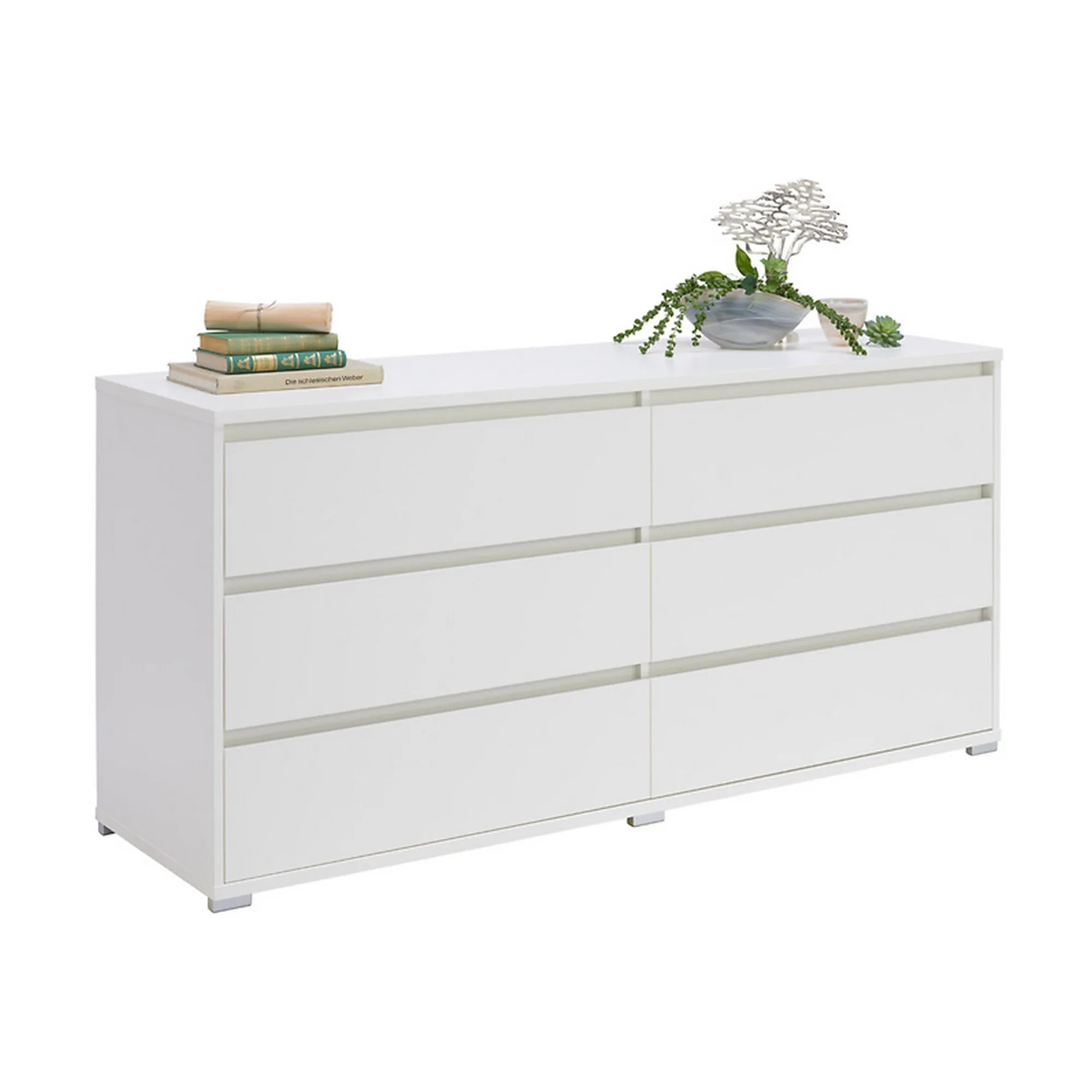 Comoda LINE, alb, 160x48x79 cm