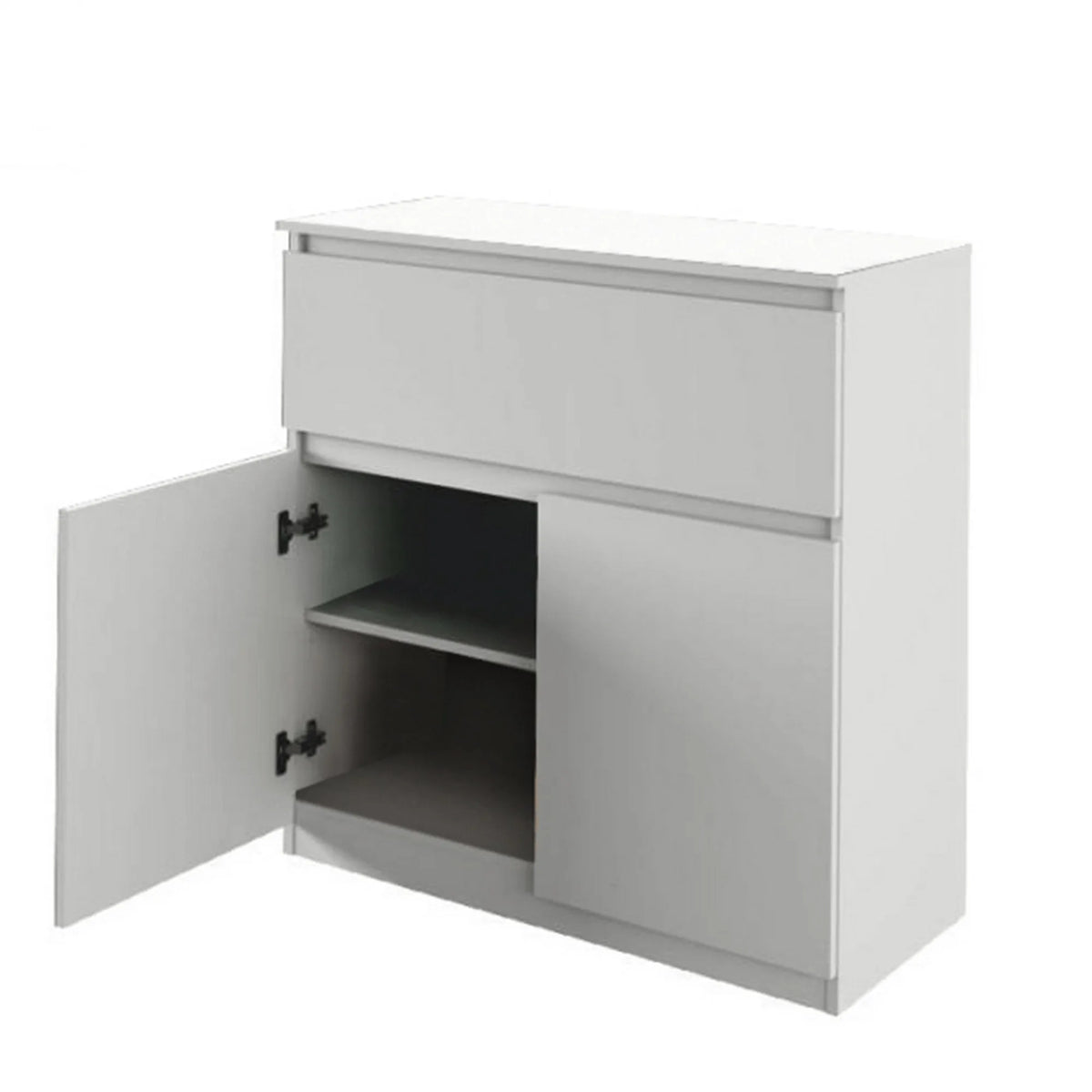 Comoda LOGAN NEW 03, alb, DTD laminat, 92x40x94 cm