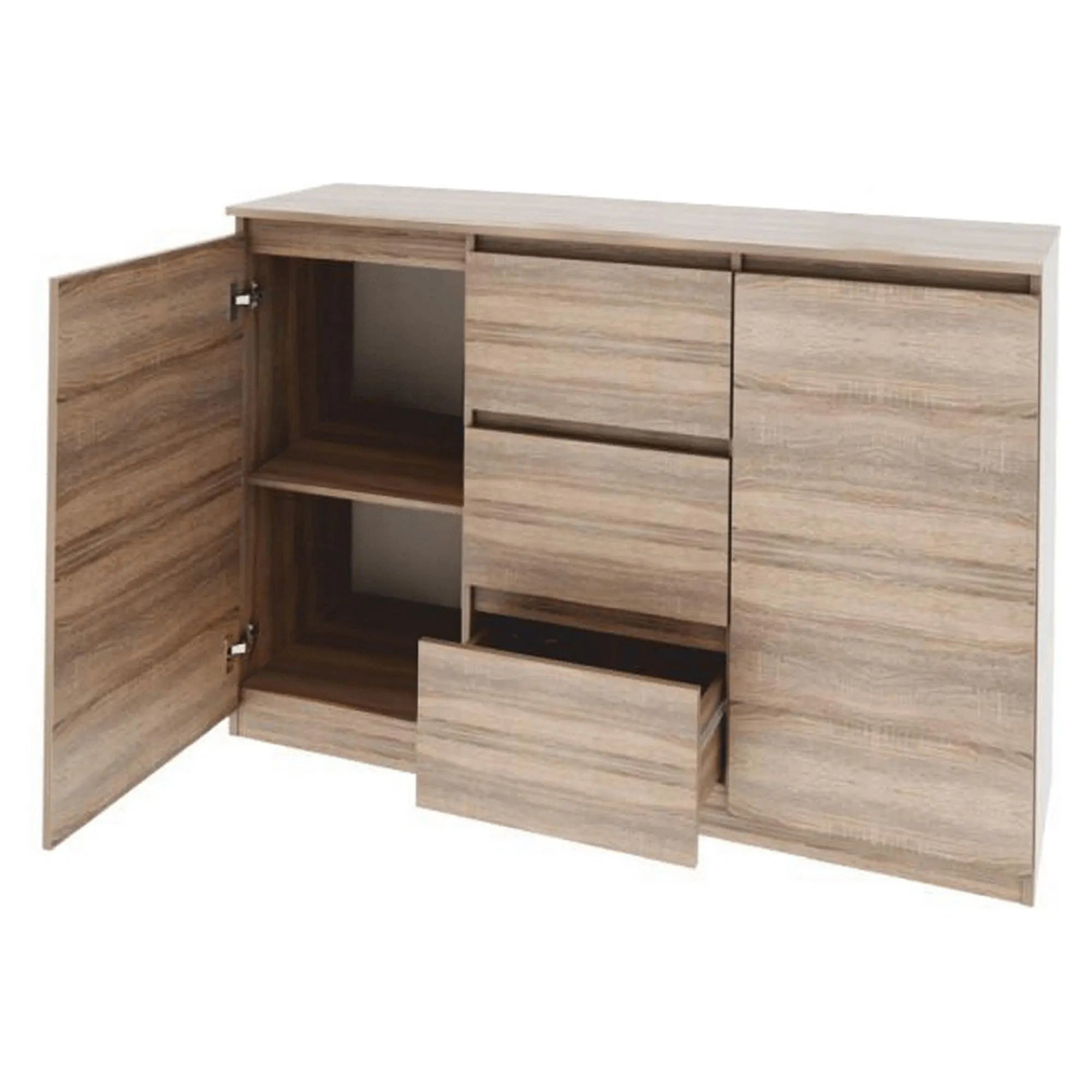 Comoda LOGAN NEW 04, stejar sonoma, DTD laminat, 138x40x94 cm