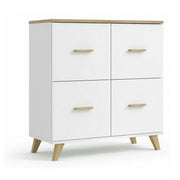 Comoda Lotta, alb, PAL, 110x45x119 cm