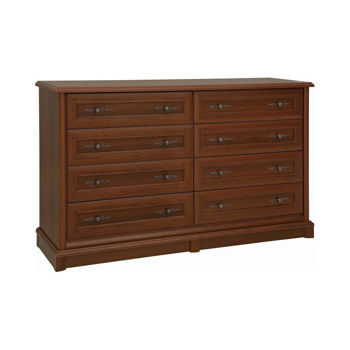 Comoda mare dormitor Kent EKOM8S, castan, PAL, 154x45x91 cm