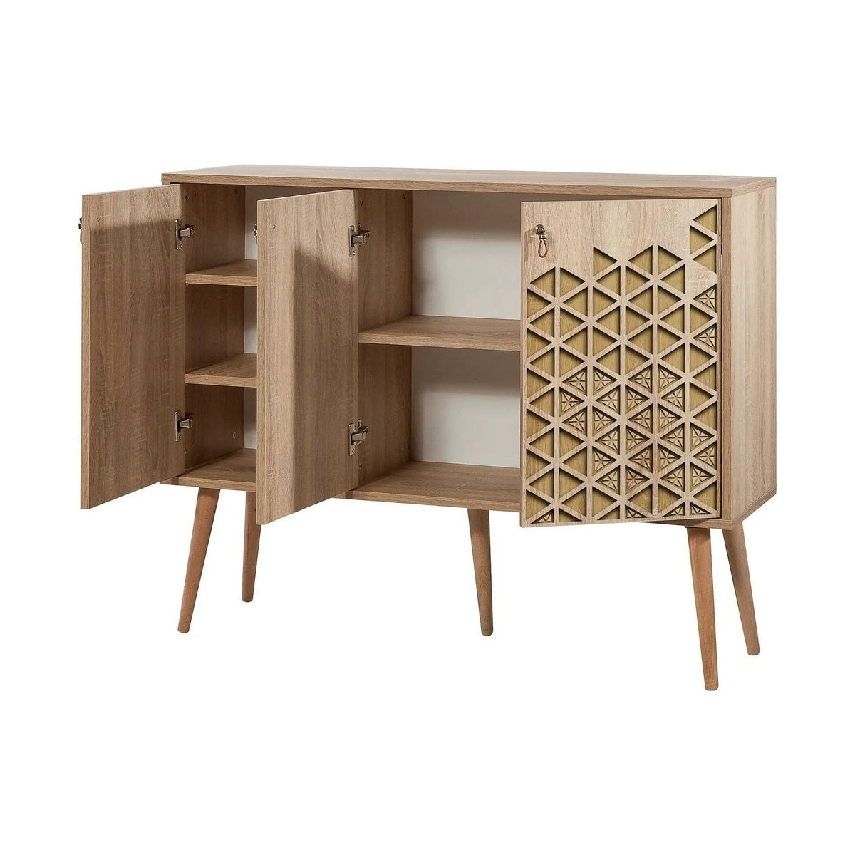 Comoda Mega-120, stejar sonoma, PAL melaminat, 120x36x90 cm
