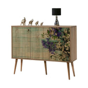 Comoda Mega - 727, stejar sonoma, PAL melaminat, 120x36x90 cm