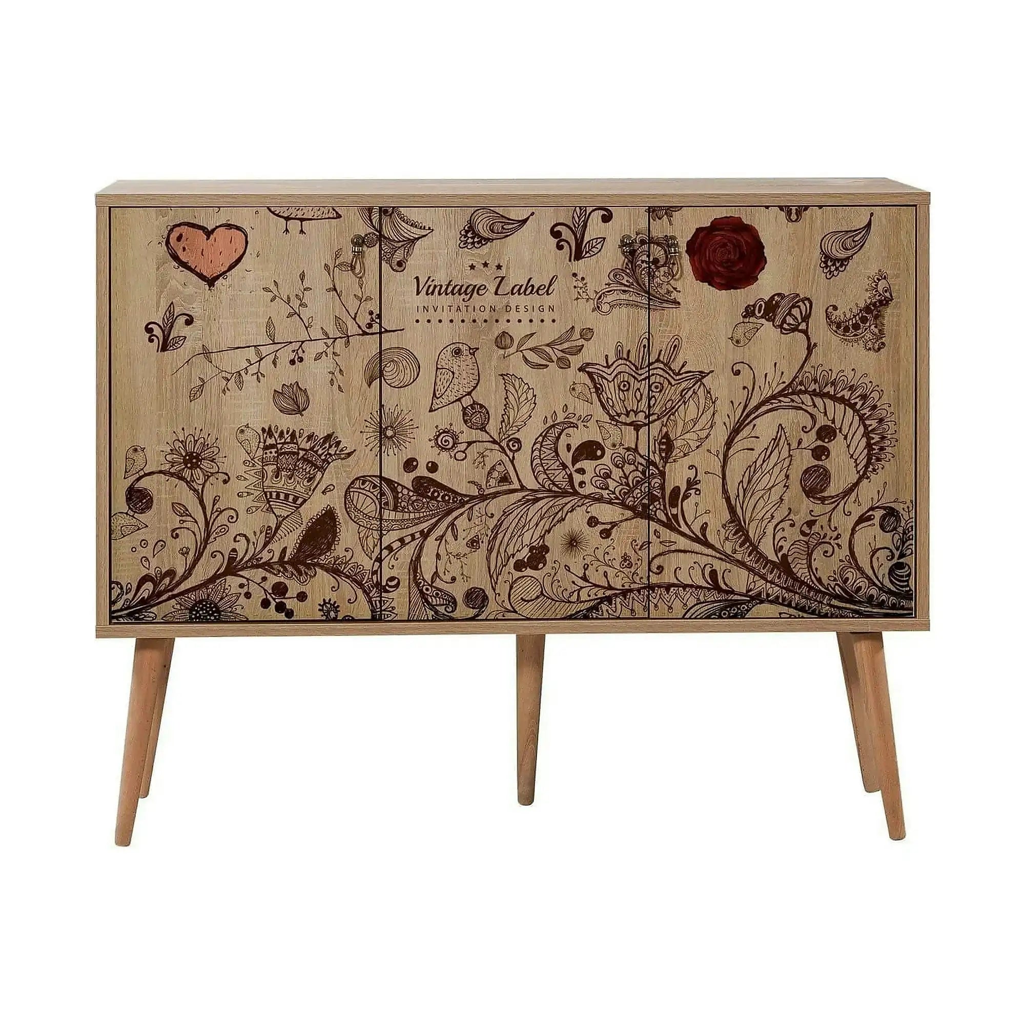 Comoda MEGA-731, stejar sonoma, PAL melaminat, 120x36x90 cm