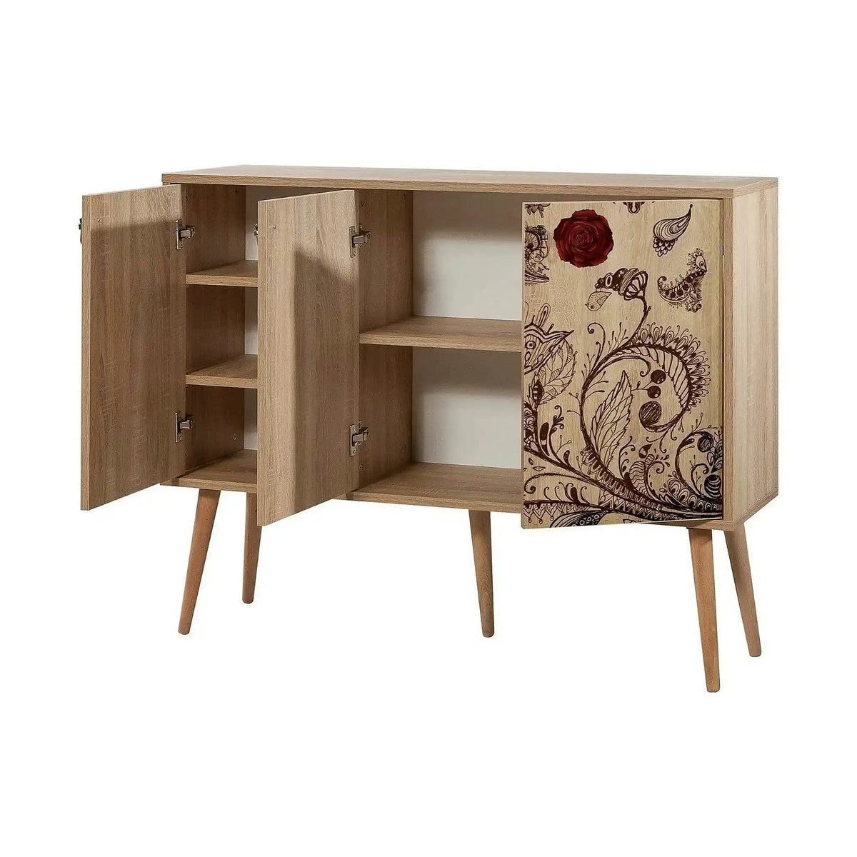 Comoda MEGA-731, stejar sonoma, PAL melaminat, 120x36x90 cm