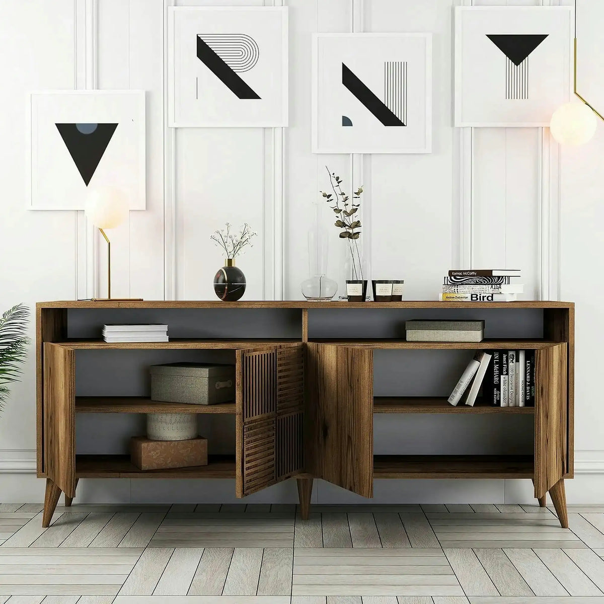 Comoda Milan, maro, PAL melaminat, 180x35x79 cm