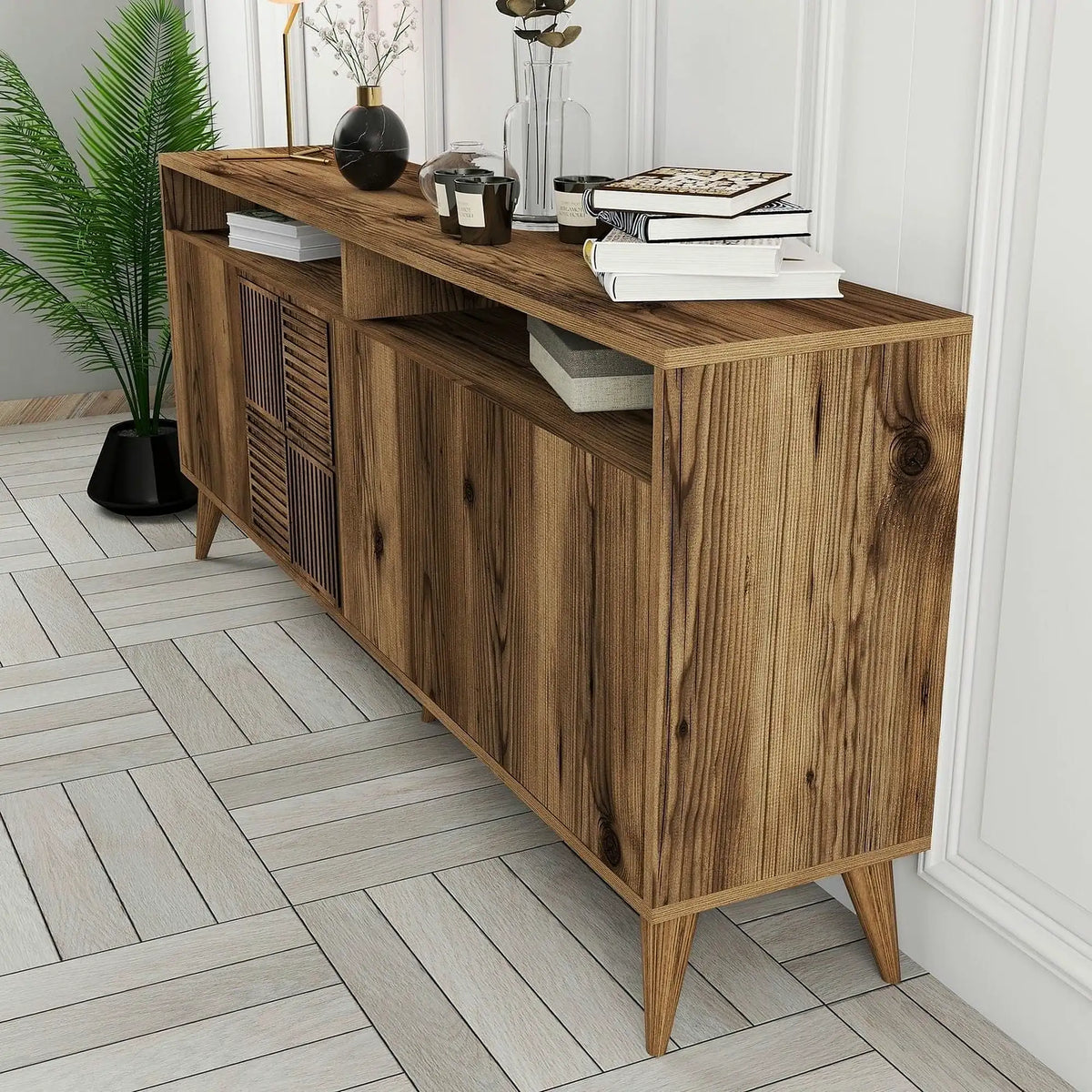 Comoda Milan, maro, PAL melaminat, 180x35x79 cm