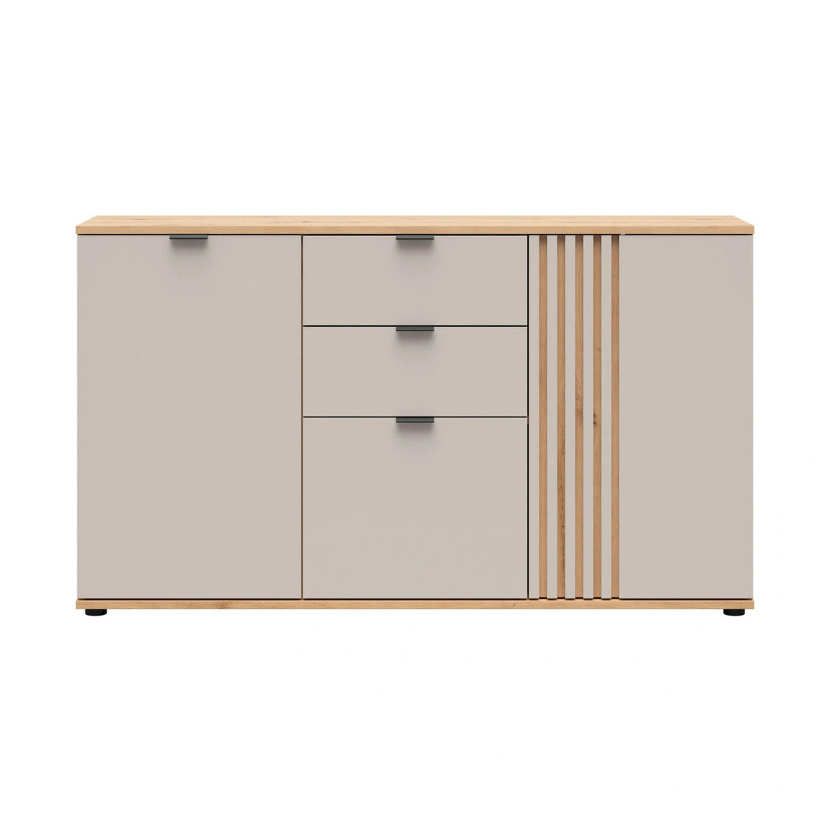 Comoda moderna dormitor BREVAS, stejar artisan/casmir, PAL, 150x40x87 cm