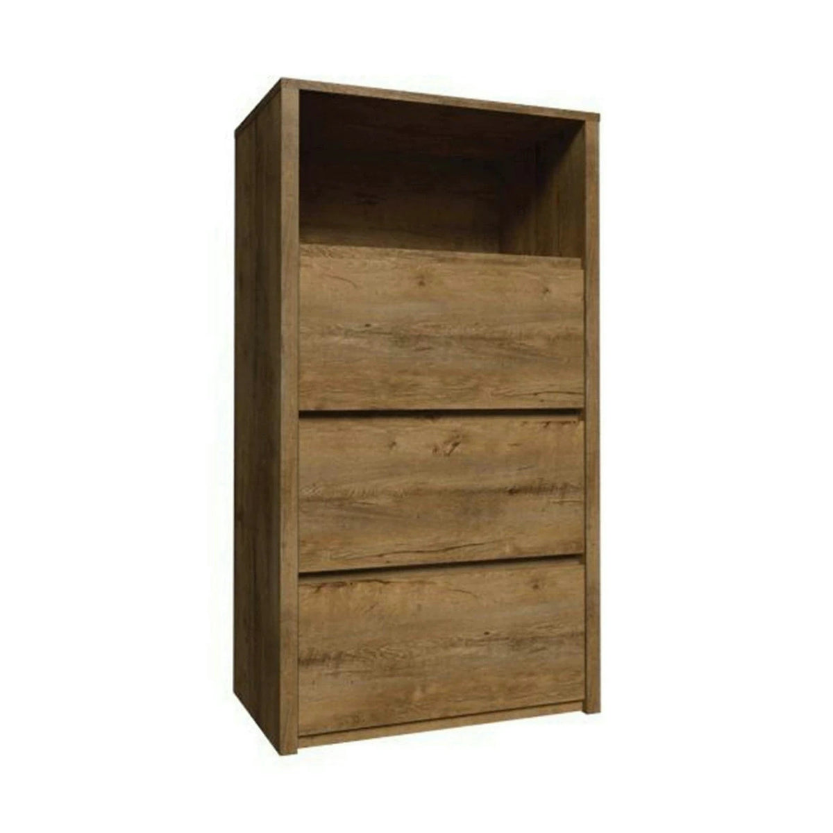 Comoda MONTANA KS3, stejar lefkas inchis, PAL melaminat, 50x46x103 cm