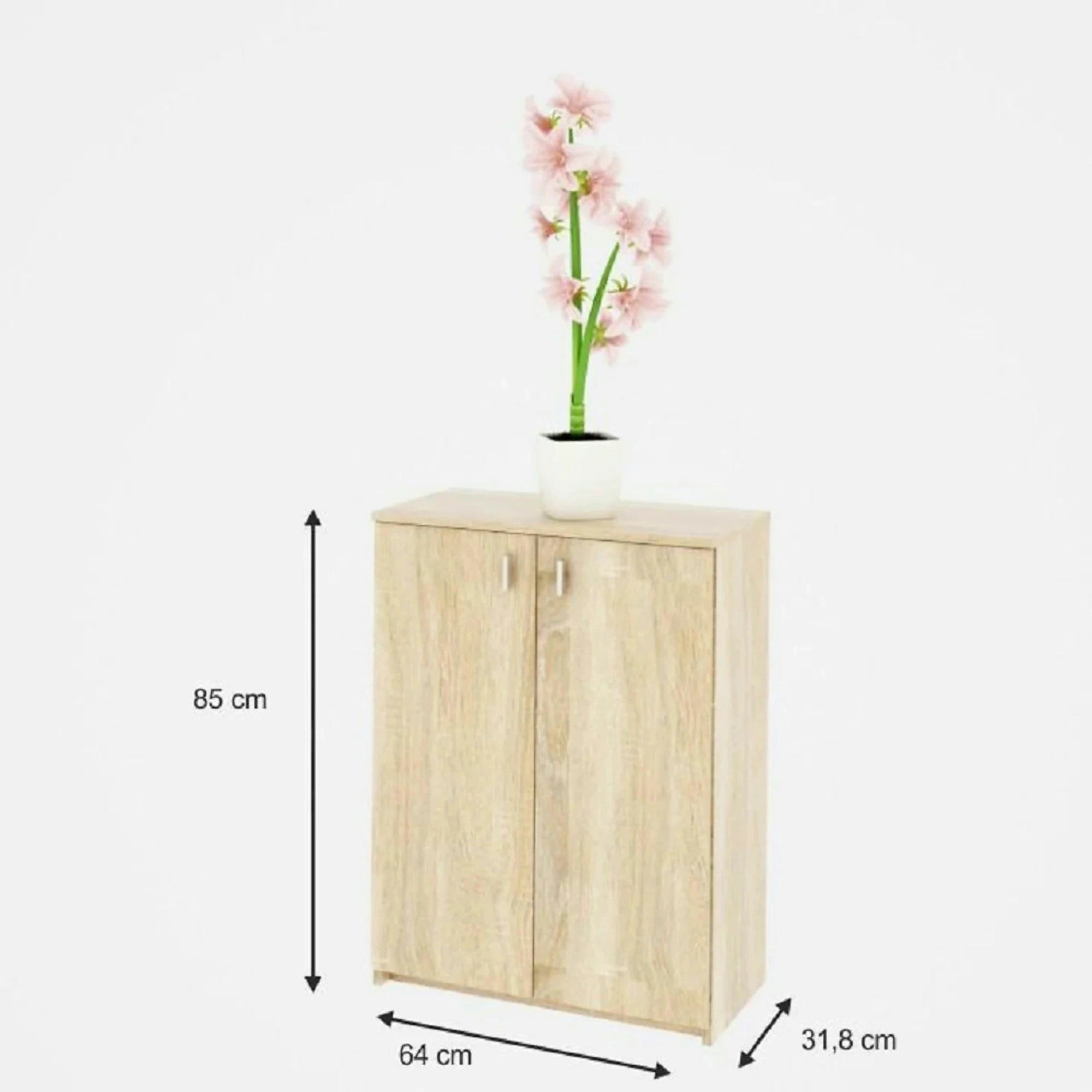 Comoda NATALI TYP 4, stejar sonoma, DTD laminat, 64x32x85 cm