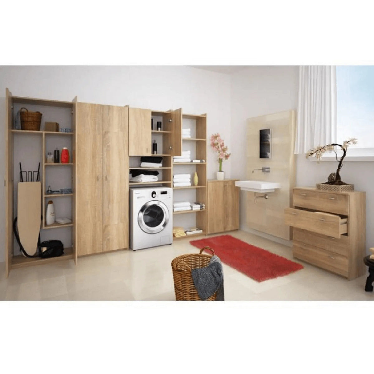 Comoda NATALI TYP 4, stejar sonoma, DTD laminat, 64x32x85 cm