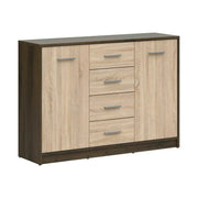 Comoda NEPO PLUS, stejar nobil/stejar sonoma, PAL laminat, 119x34x84 cm