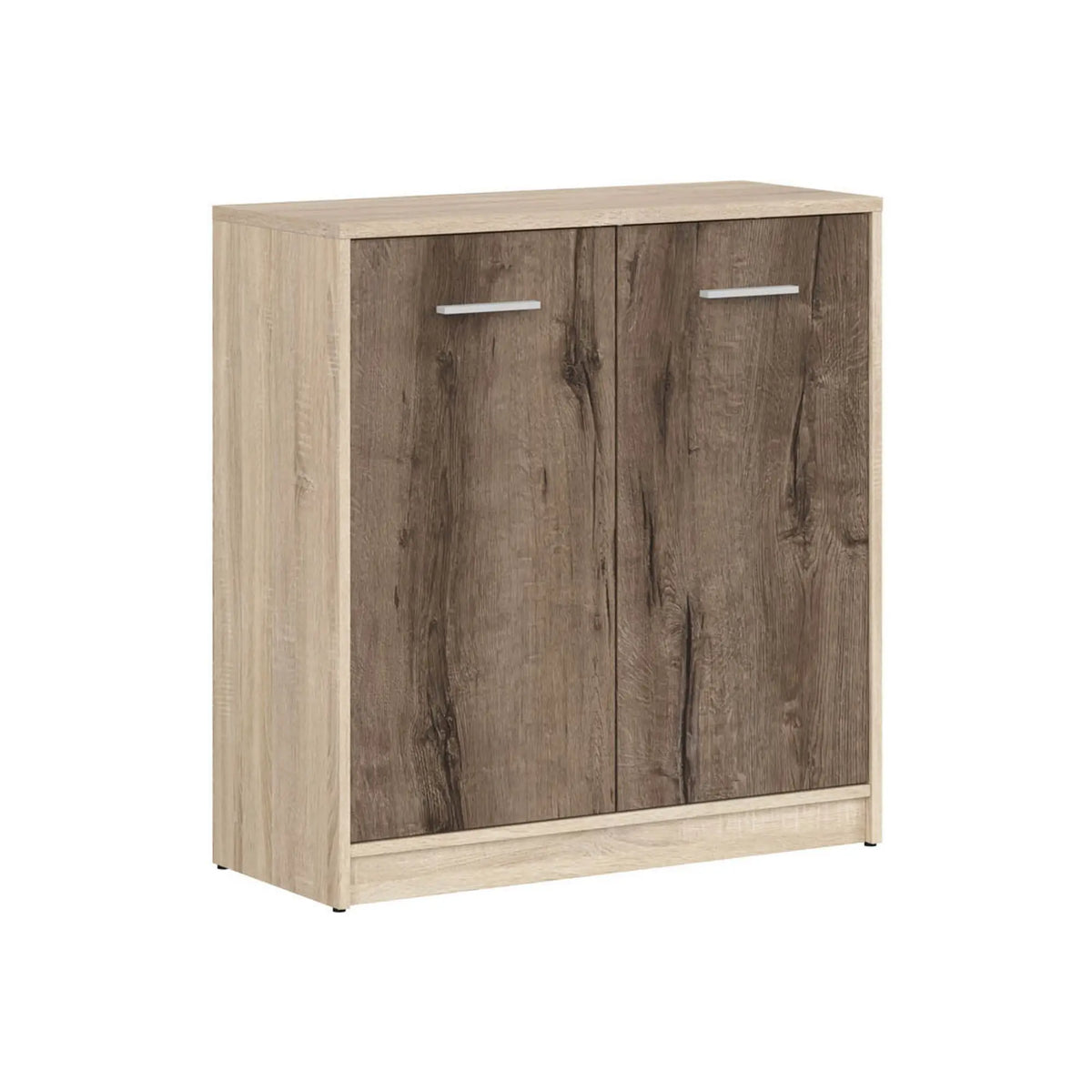 Comoda NEPO PLUS, stejar, PAL laminat, 80x34x84 cm