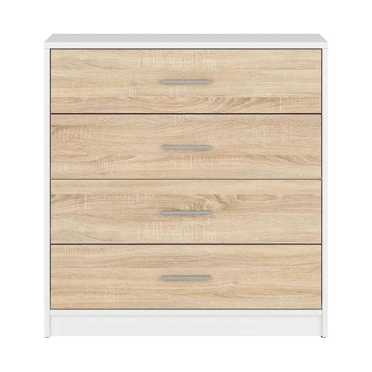 Comoda NEPO PLUS, stejar sonoma/alb, PAL, 80x34x84 cm