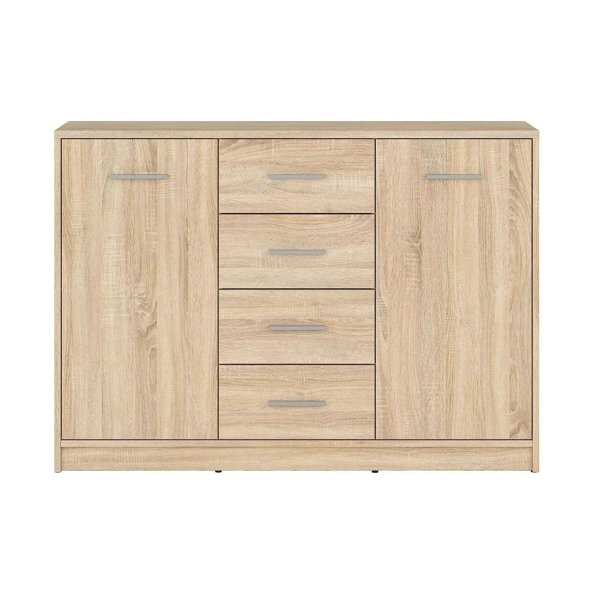 Comoda NEPO PLUS, stejar sonoma, PAL laminat, 119x34x84 cm